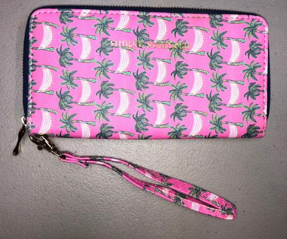 Nwot Simply Southern Wristlet Palm Trees
